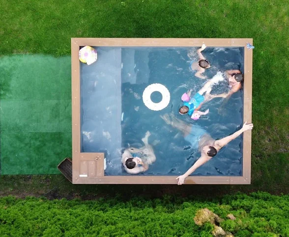 Piscina spa contenedor 3,0mx 2,5m con jacuzzi - Imagen 3