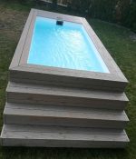 Piscina contenedor con revestimiento de madera - Imagen 6