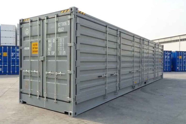 Contenedor marítimo High Cube de 40 pies Open Side (puertas laterales)