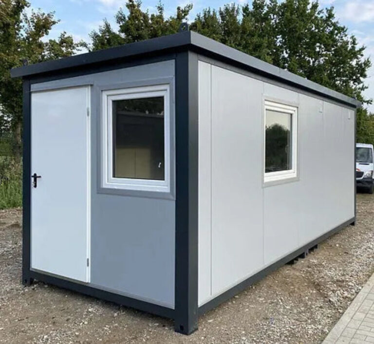 Contenedor oficina 6,00 x 2,40 con WC, ducha y cocina