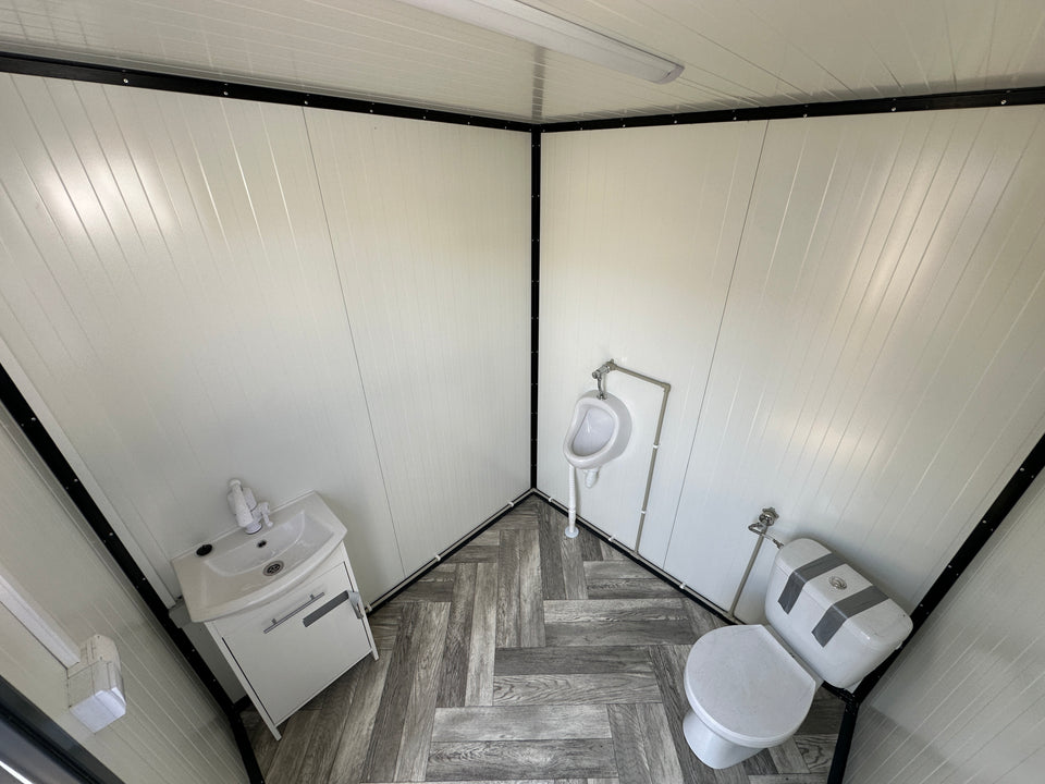 Contenedor sanitario 2,00 x 2,00 m con inodoro y urinario - Imagen 5