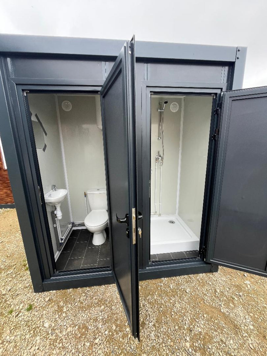 Módulo sanitario WC con lavabo y ducha - Imagen 2
