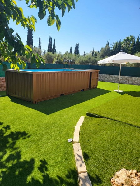 Piscina en contenedor marítimo de 20 pies semienterrada o sobre suelo. - Imagen 5