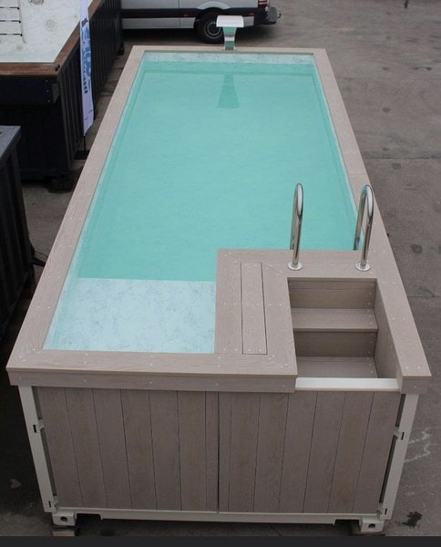 Piscina en contenedor marítimo de 20 pies semienterrada o sobre suelo. - Imagen 18