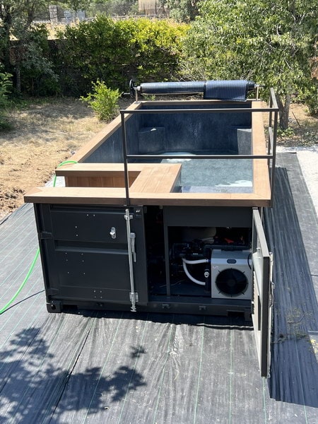 Piscina en contenedor marítimo de 20 pies semienterrada o sobre suelo. - Imagen 21