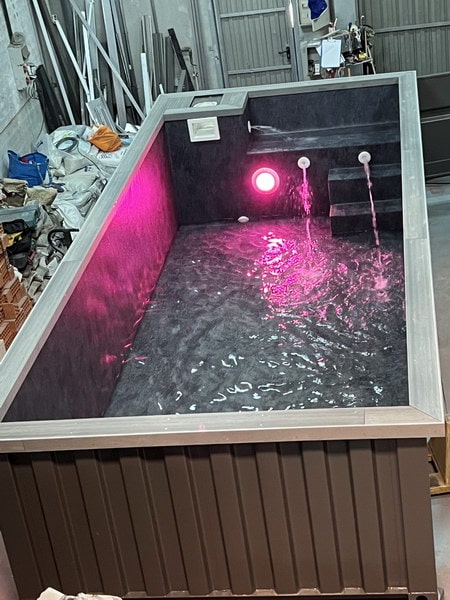 Piscina en contenedor marítimo de 20 pies semienterrada o sobre suelo. - Imagen 22