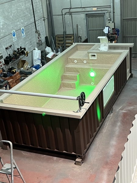 Piscina en contenedor marítimo de 20 pies semienterrada o sobre suelo. - Imagen 25