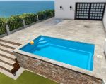 Piscina 4×2 elevada poliester prefabricada Candela - Imagen 5